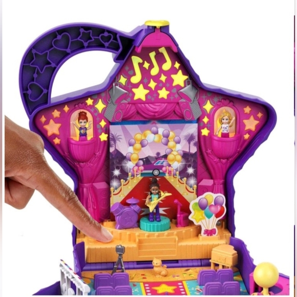 Polly Pocket Starring Shani Talent Show Compact Miniature Playset - Picture 3 of 6
